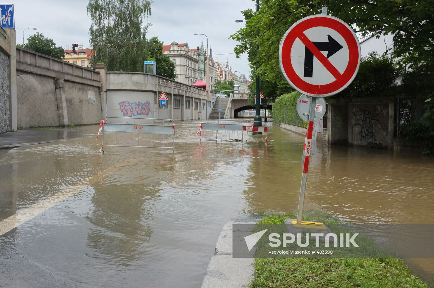 Prague under water. Flooding in Czech Republic
