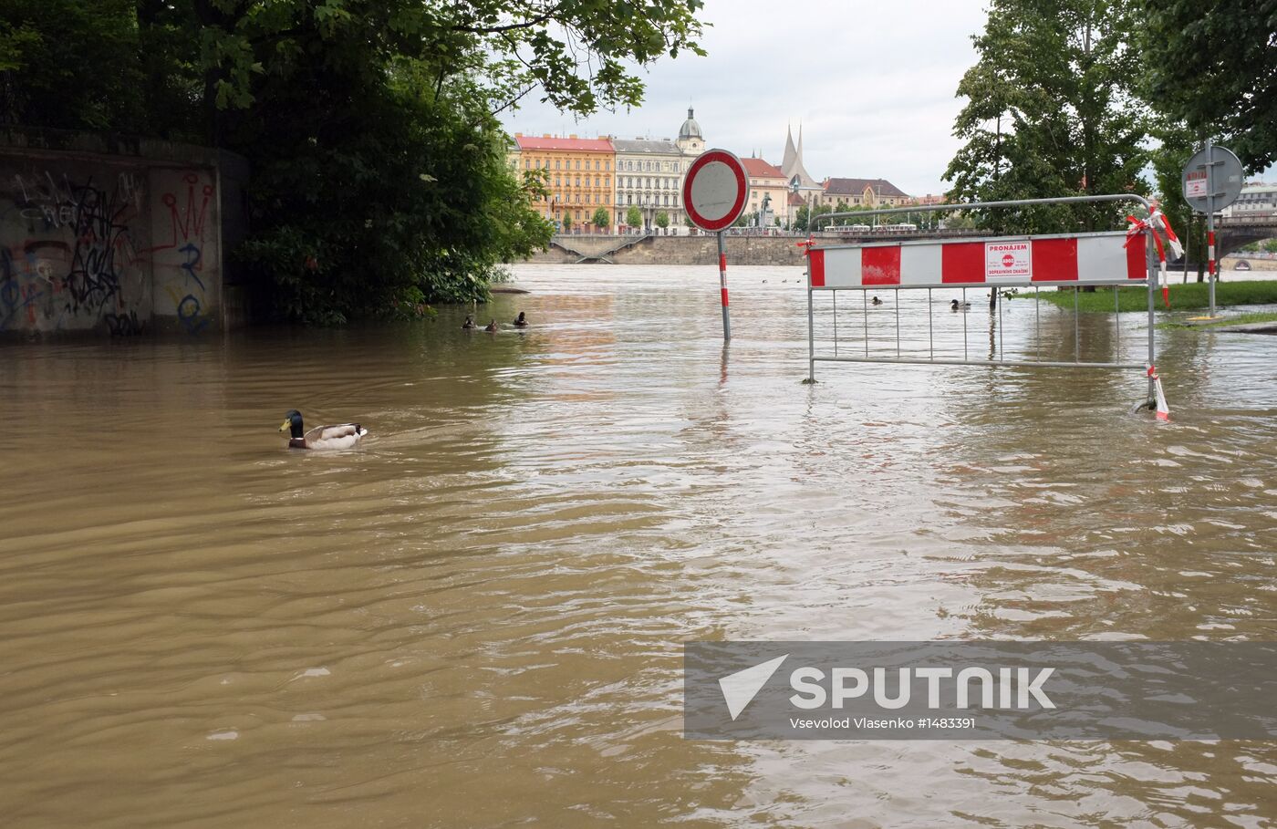 Prague under water. Flooding in Czech Republic