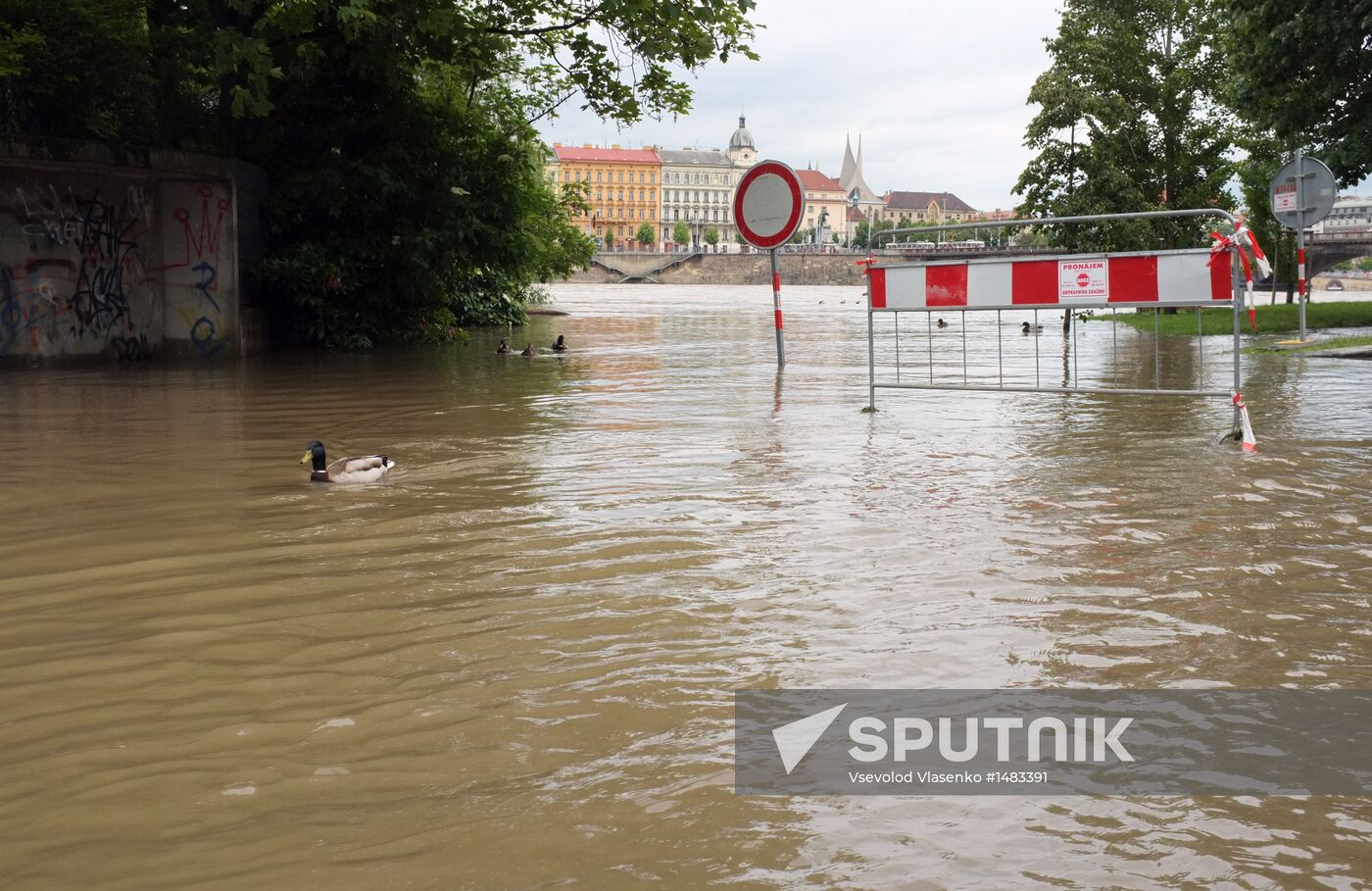 Prague under water. Flooding in Czech Republic
