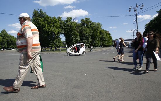 Bike taxi in Moscow