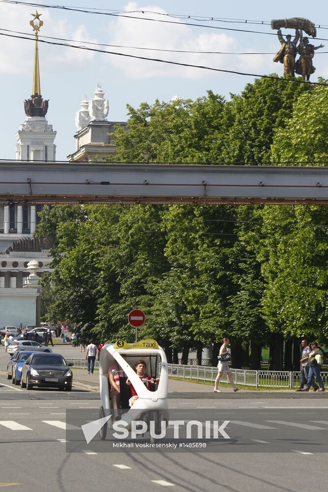 Bike taxi in Moscow