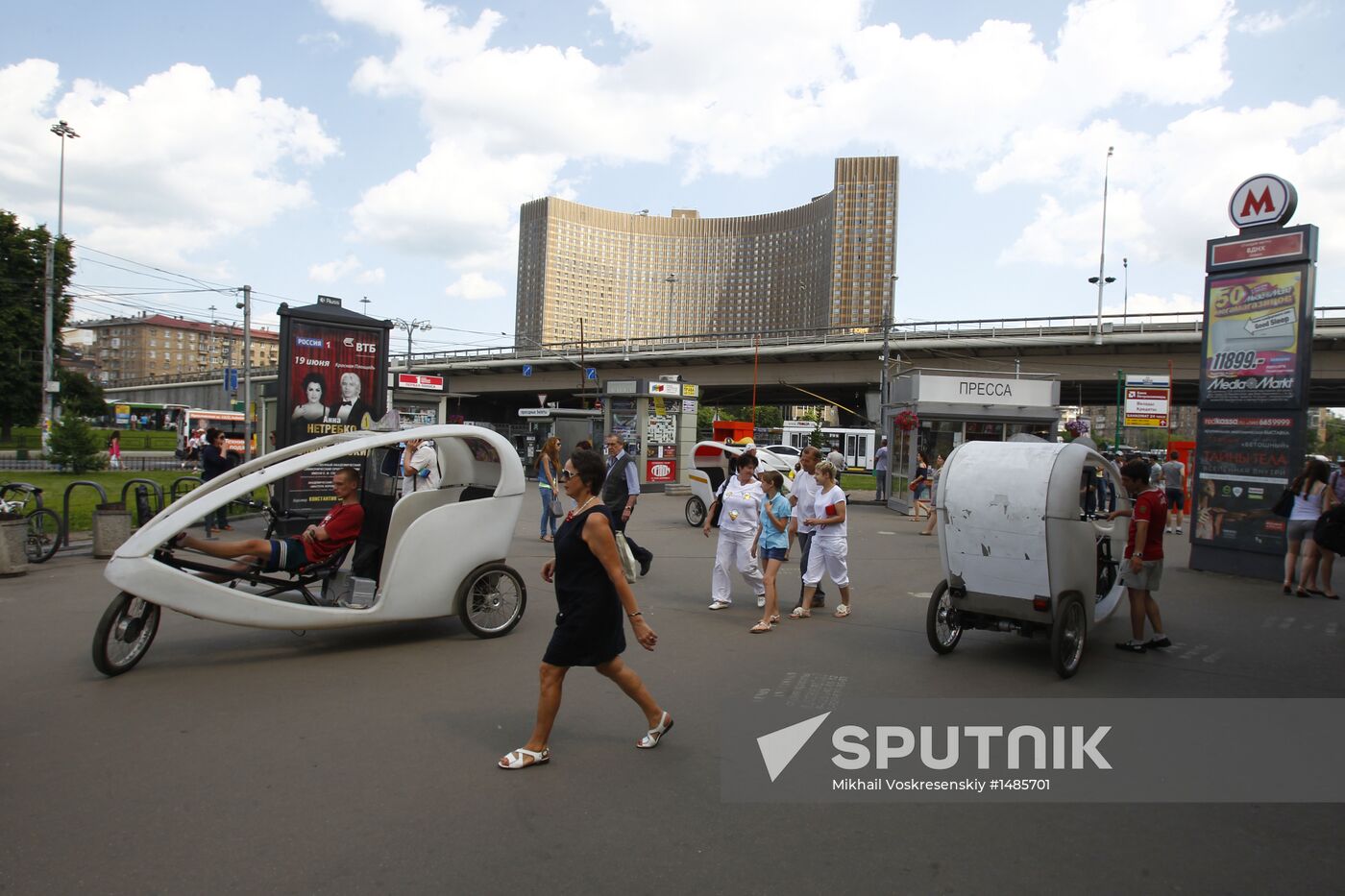 Bike taxi in Moscow