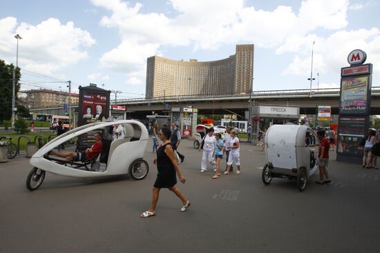 Bike taxi in Moscow