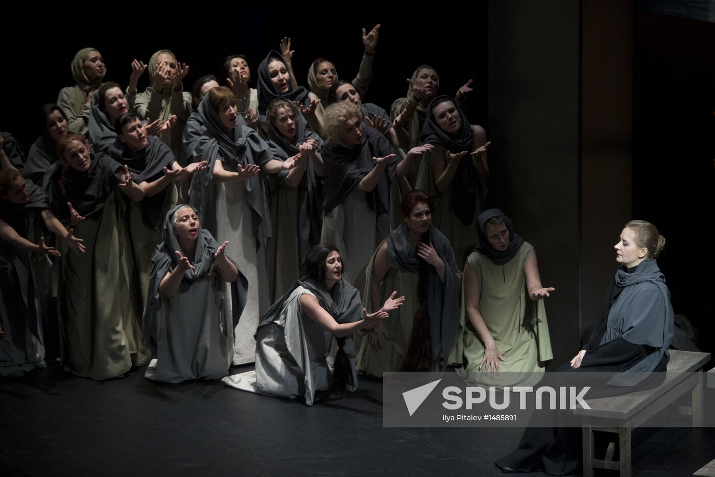 Dress rehearsal of opera Prince Igor