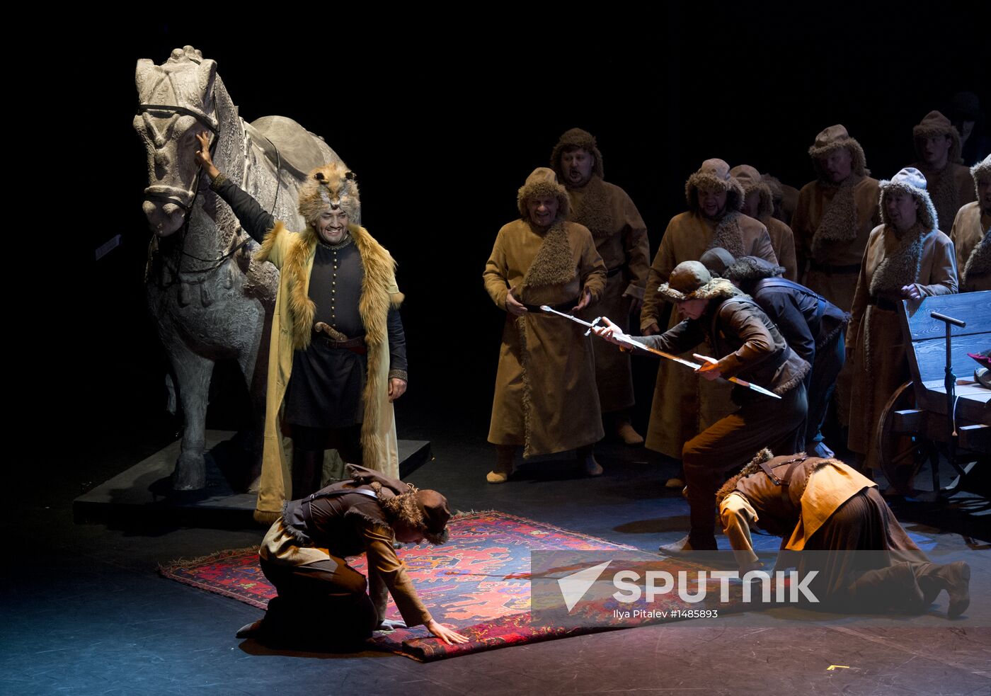 Dress rehearsal of opera Prince Igor