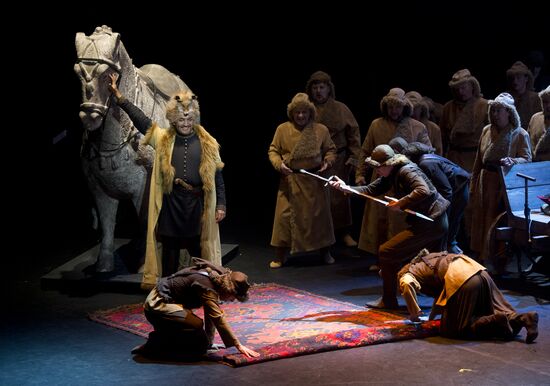 Dress rehearsal of opera Prince Igor