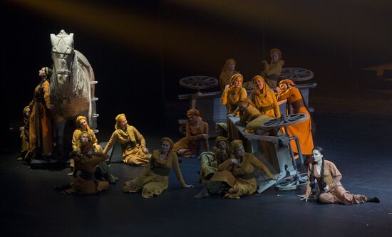 Dress rehearsal of opera Prince Igor