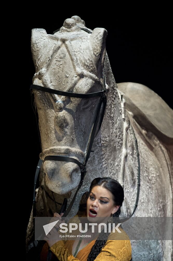 Dress rehearsal of opera Prince Igor