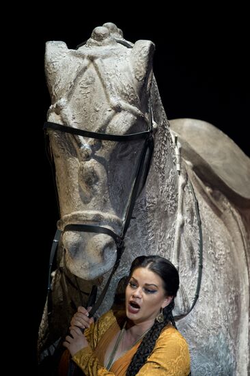Dress rehearsal of opera Prince Igor