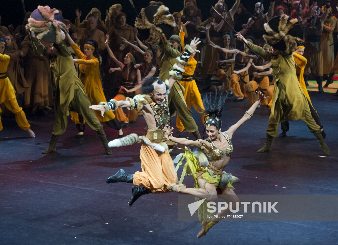 Dress rehearsal of opera Prince Igor