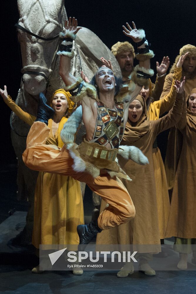 Dress rehearsal of opera Prince Igor