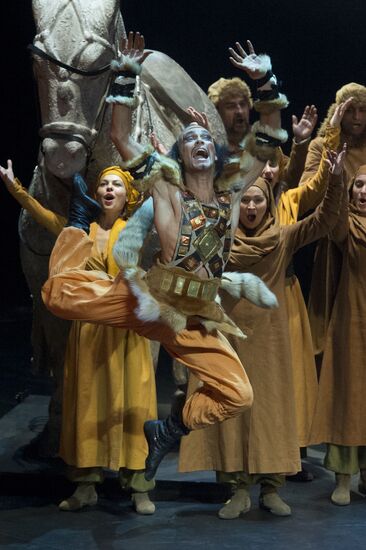 Dress rehearsal of opera Prince Igor