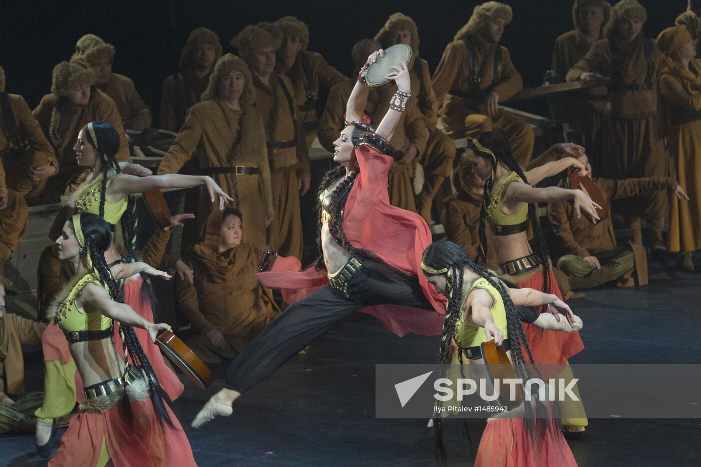 Dress rehearsal of opera Prince Igor