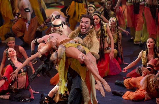 Dress rehearsal of opera Prince Igor
