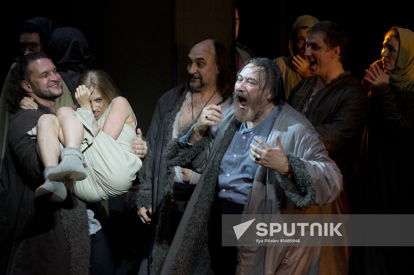 Dress rehearsal of opera Prince Igor
