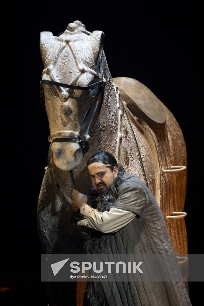 Dress rehearsal of opera Prince Igor