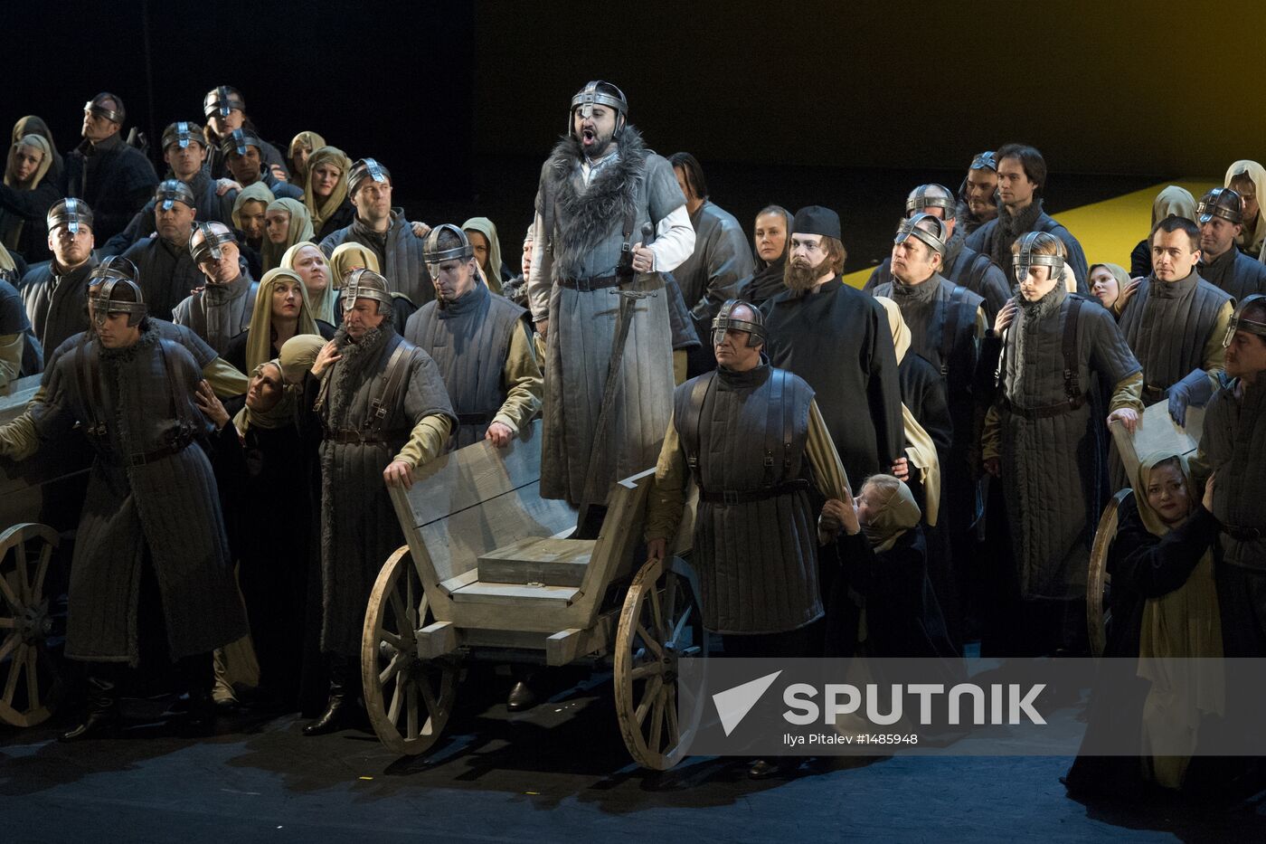 Dress rehearsal of opera Prince Igor