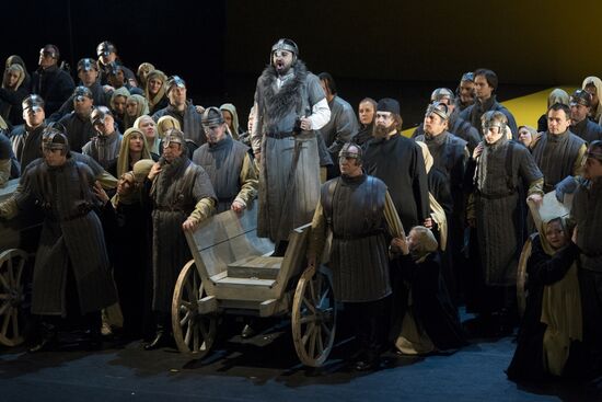 Dress rehearsal of opera Prince Igor