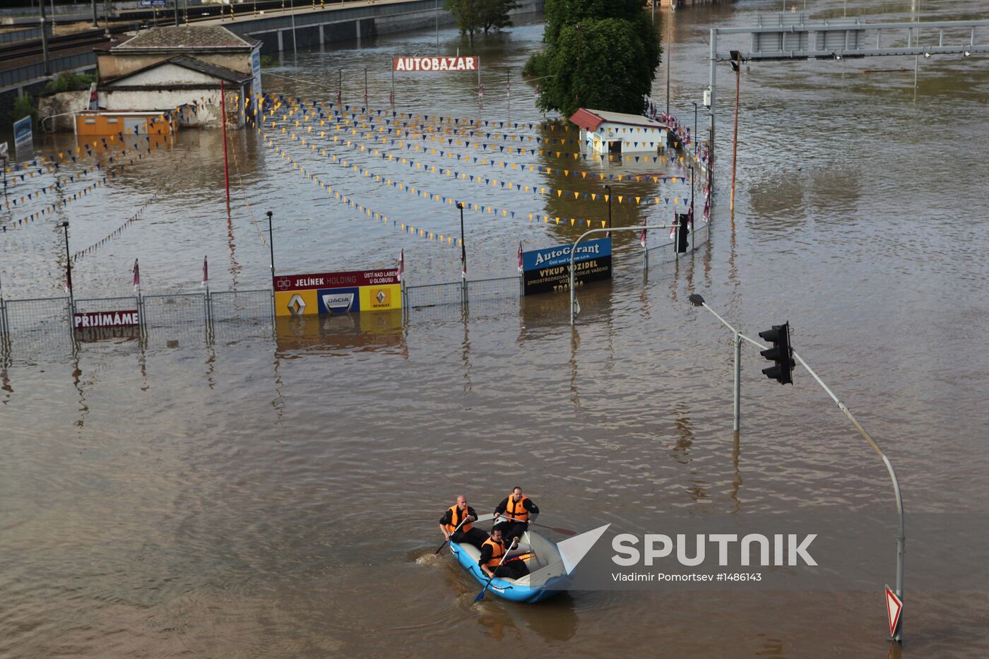 Prague under water. Flooding in Czech Republic