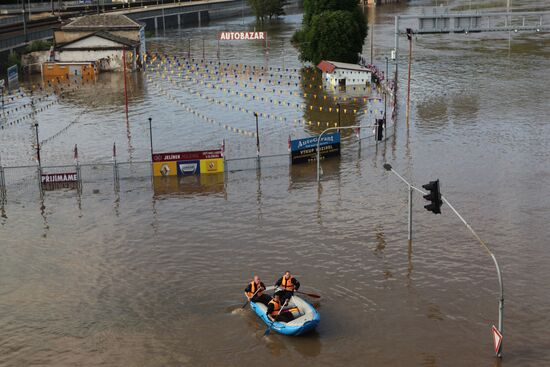Prague under water. Flooding in Czech Republic