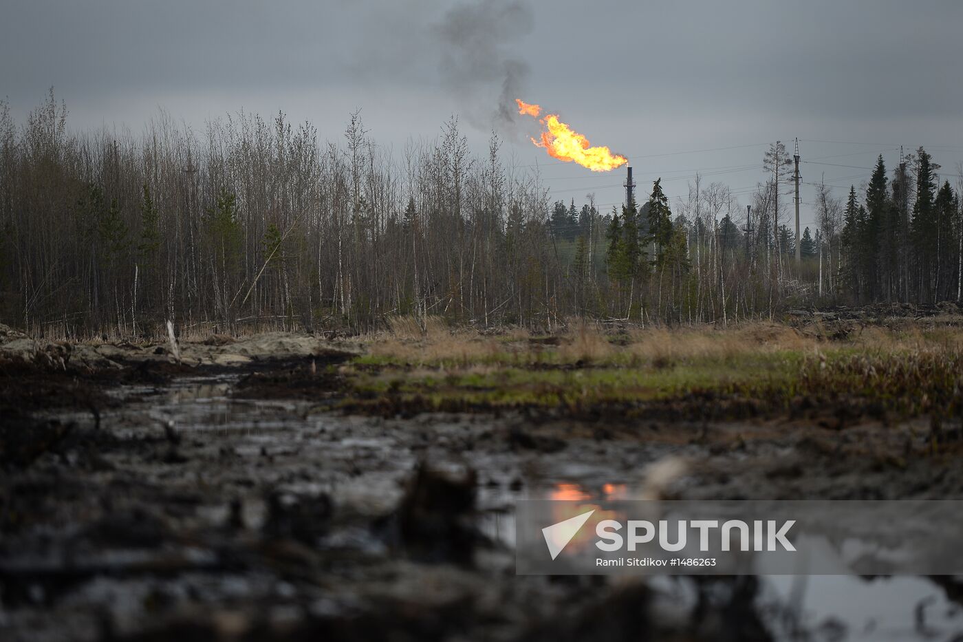 Oil spills at Mamontovskoye oil field in Khanty-Mansi Okrug