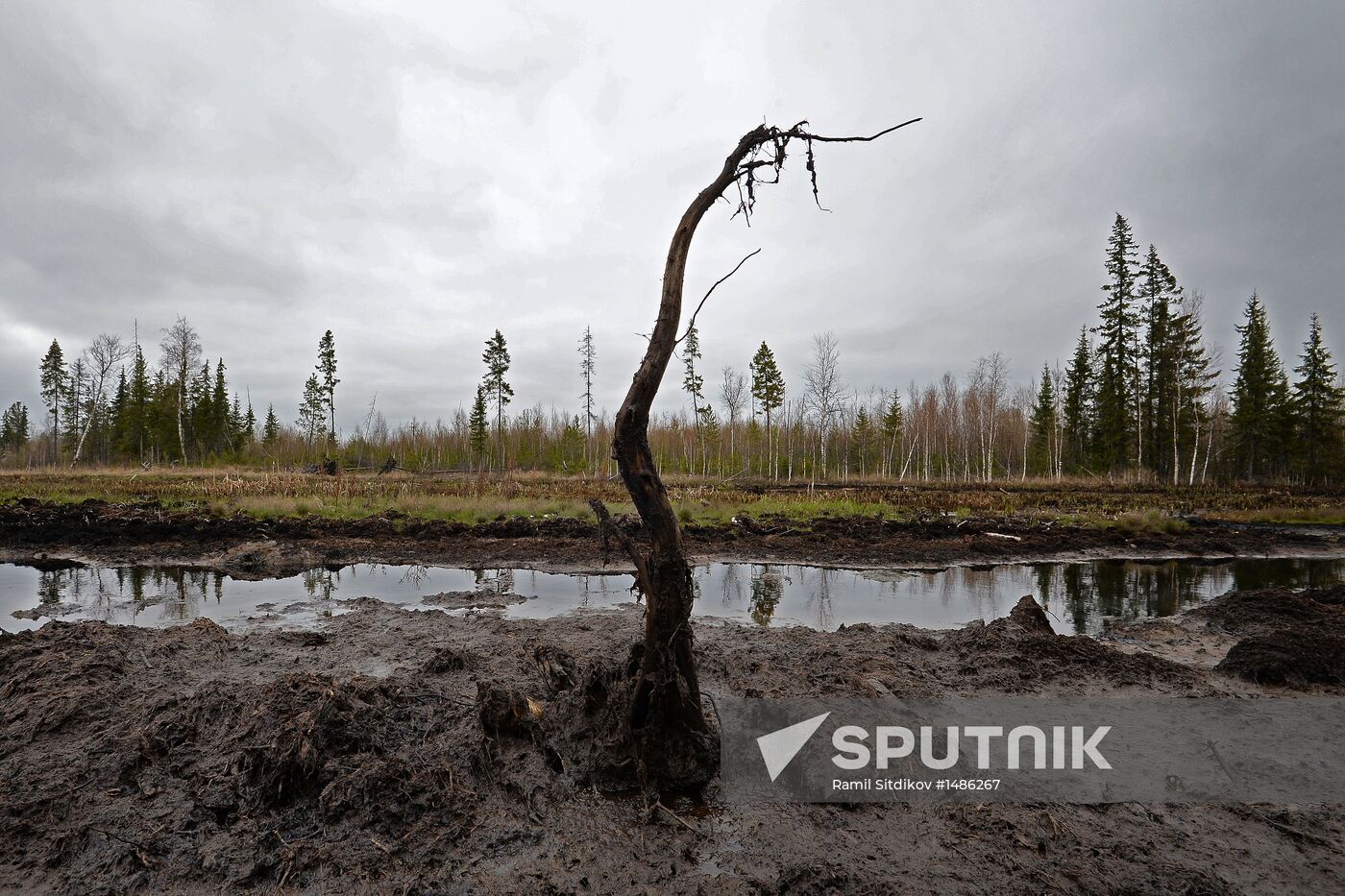 Oil spills at Mamontovskoye oil field in Khanty-Mansi Okrug