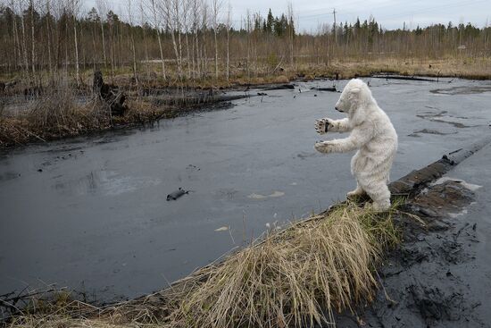 Oil spills at Mamontovskoye oil field in Khanty-Mansi Okrug