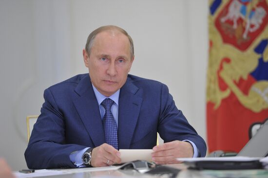 Vladimir Putin conducts meeting on secondary school education