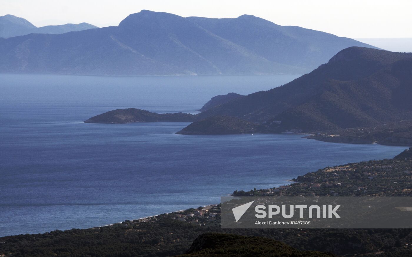 World countries. Greece. Samos Island