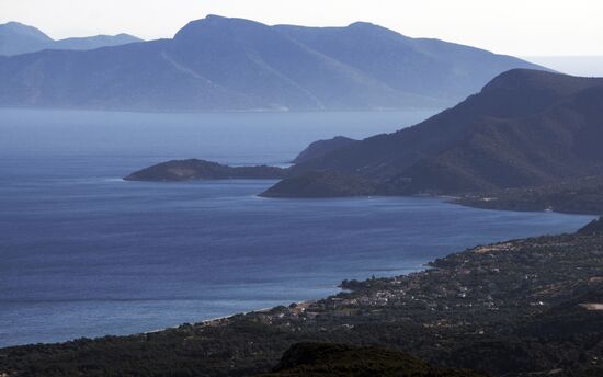 World countries. Greece. Samos Island