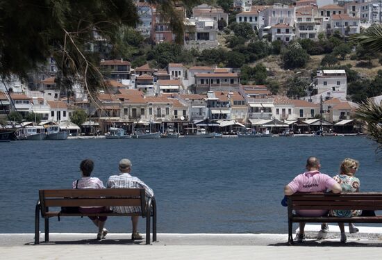 World countries. Greece. Samos Island