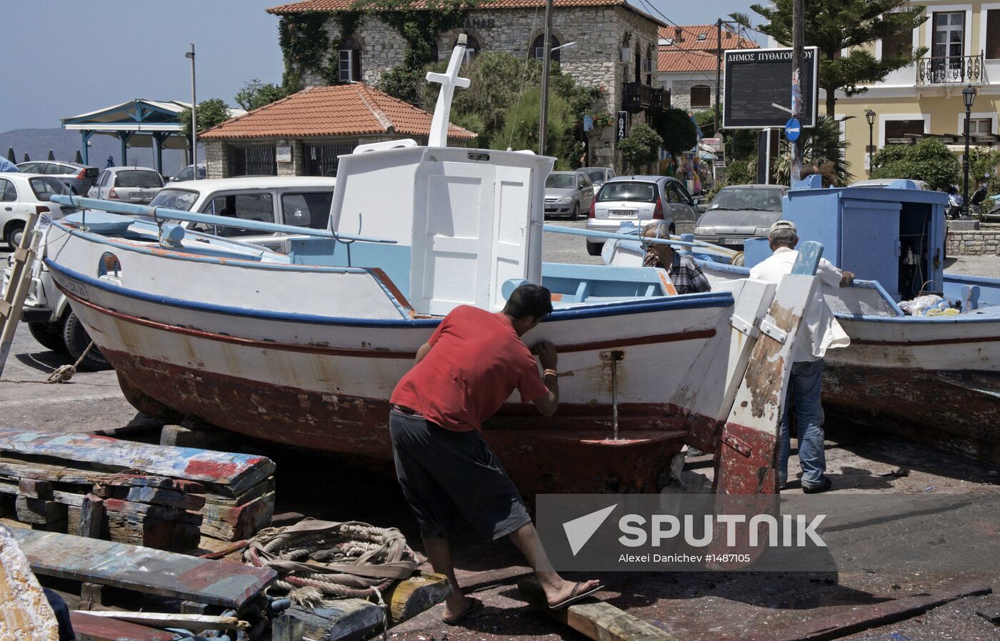 World countries. Greece. Samos Island