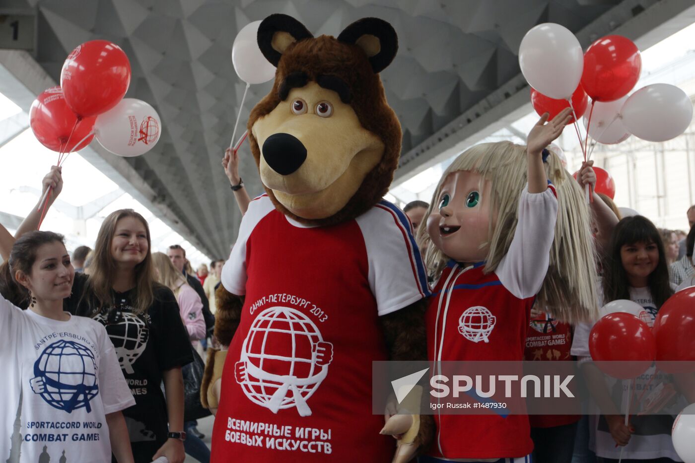 World Martial Arts Games 2013 mascots welcomed in St Petersburg