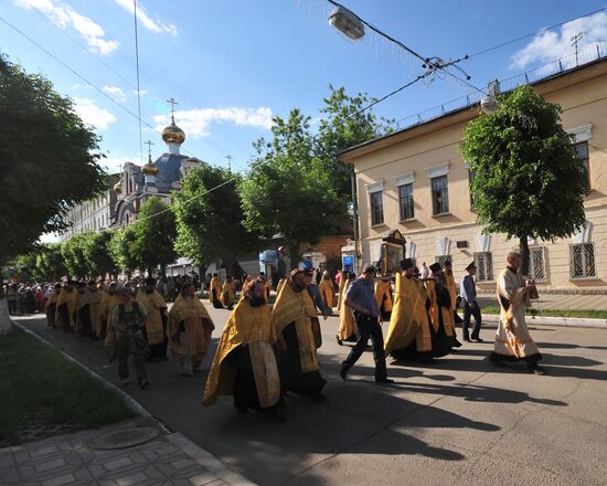 Velikaya River religious procession in Kirov Region