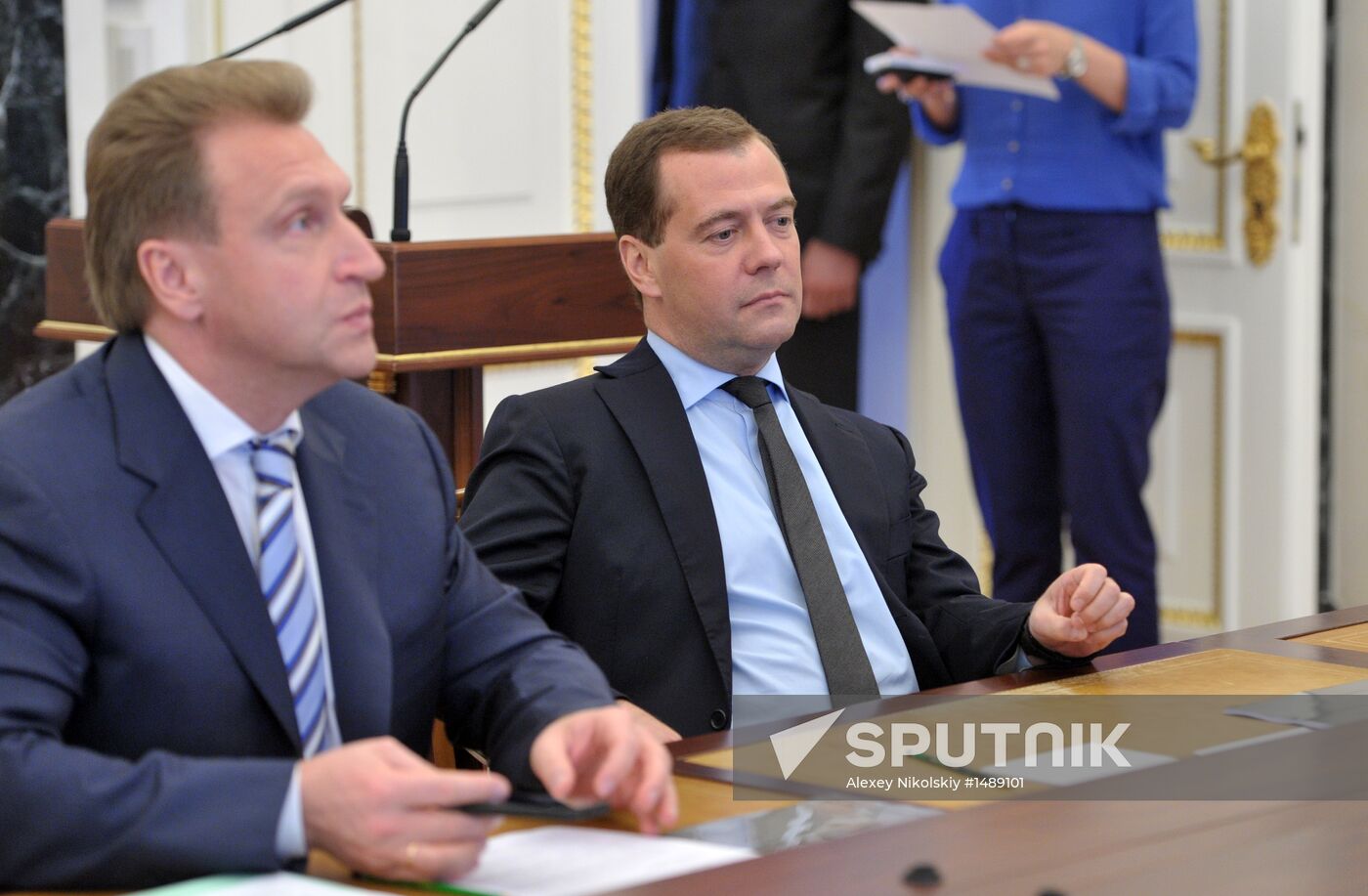 V.Putin holds meeting on economic issues in Kremlin