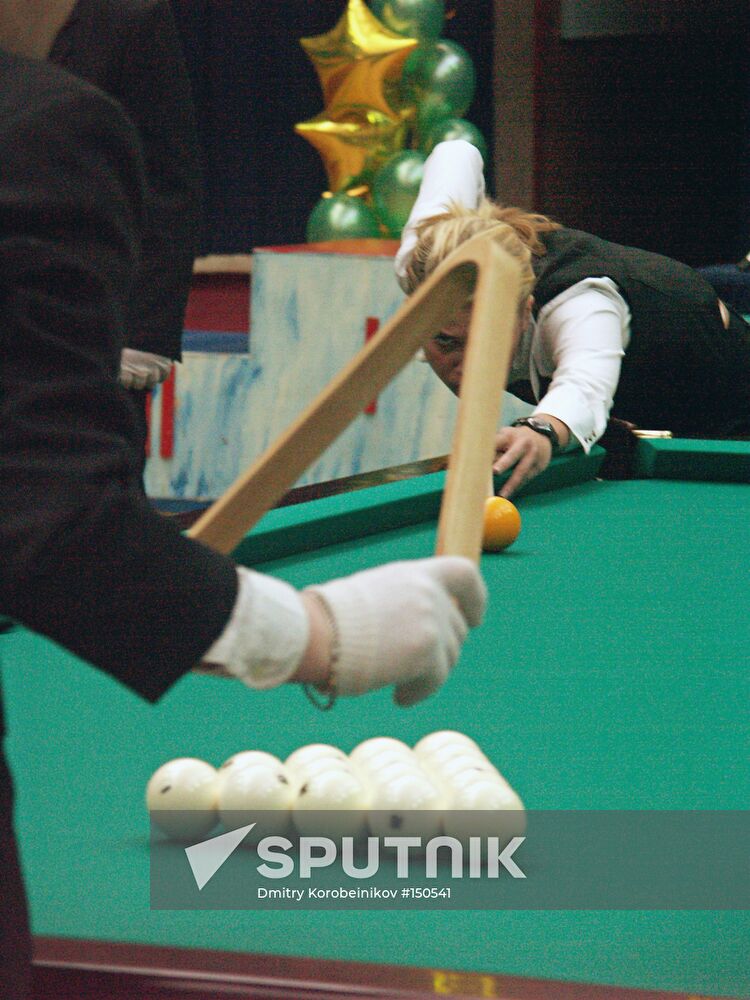 KSENIA KISLOVA BILLIARD CHAMPIONSHIP RUSSIA
