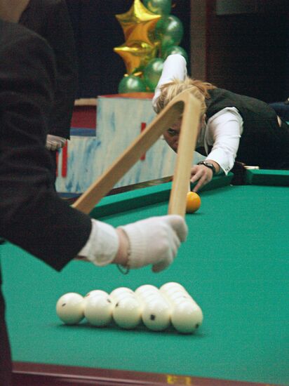 KSENIA KISLOVA BILLIARD CHAMPIONSHIP RUSSIA