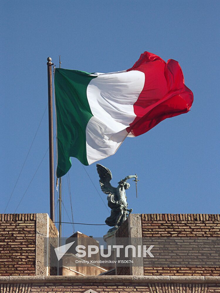 ROME ITALIAN FLAG ARCHANGEL MICHAEL