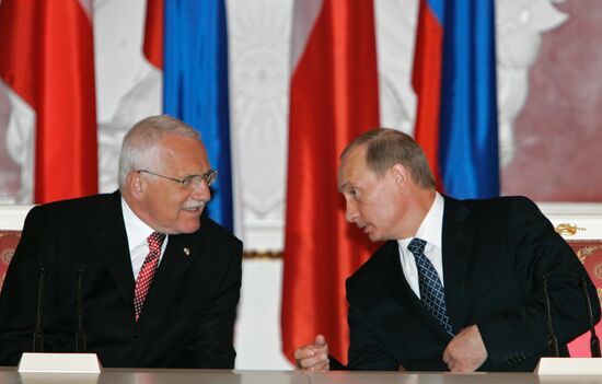 VACLAV KLAUS VLADIMIR PUTIN