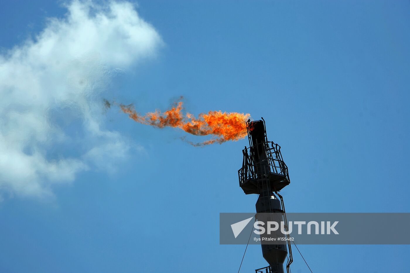 The Orenburg gas processing plant.