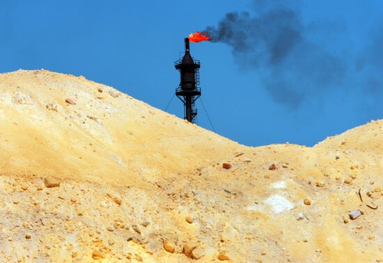 The Orenburg gas processing plant