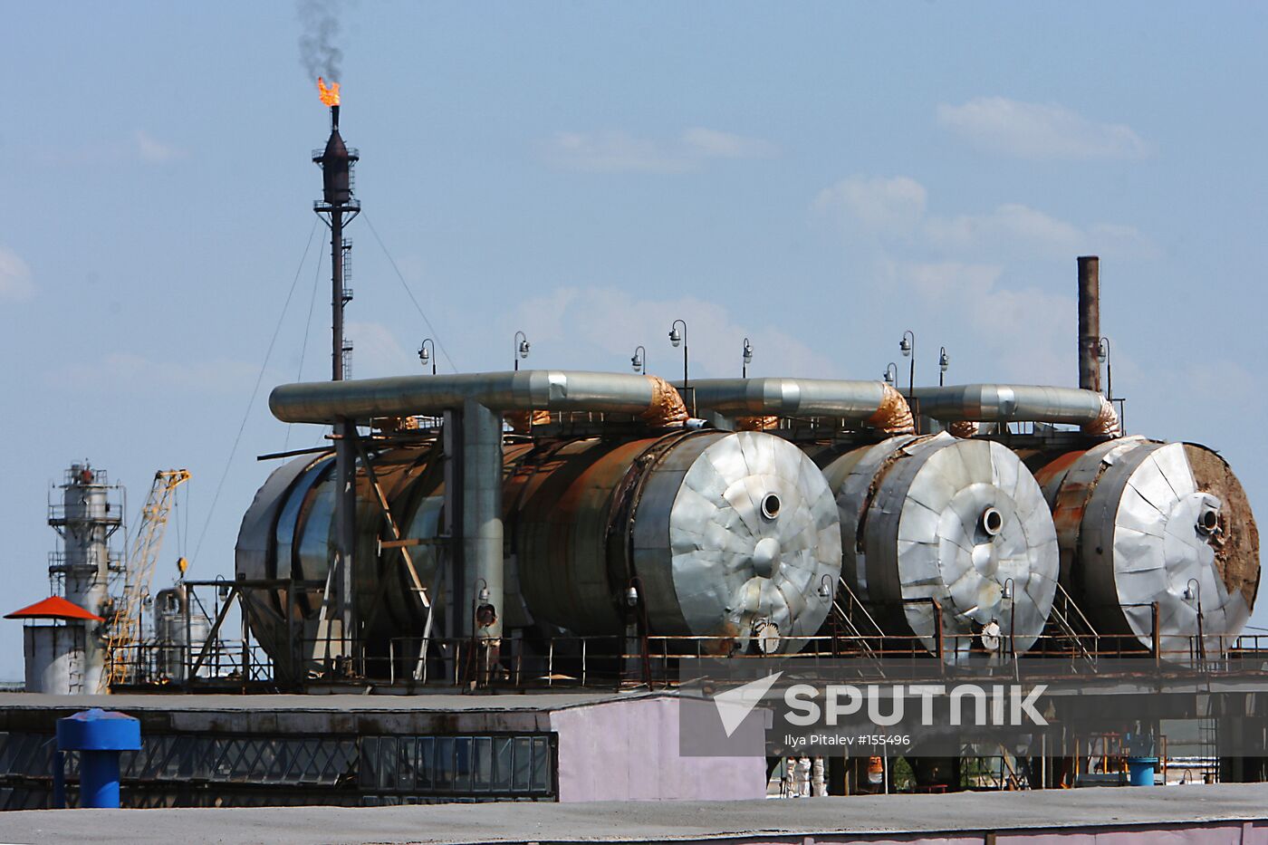 The Orenburg gas processing plant