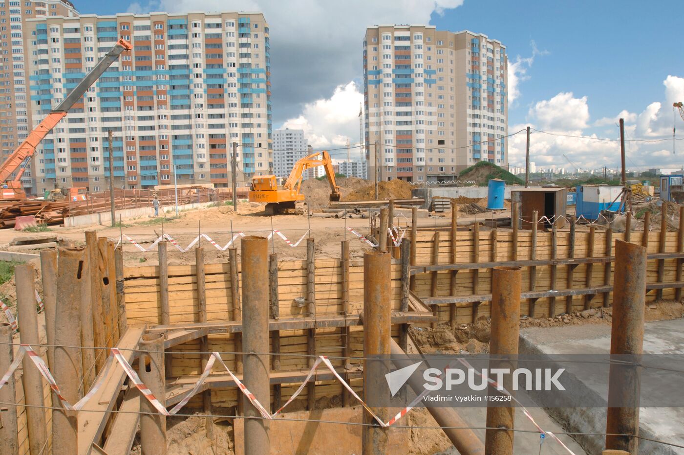CONSTRUCTION OF A NEW HOUSING ESTATE IN THE MOSCOW REGION 