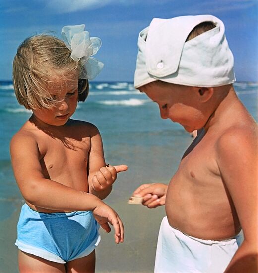 Children in the Baltics in summer