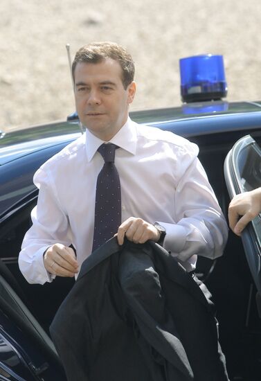 DMITRY MEDVEDEV VISITED PRODUCTION FACILITY ALTONIKA IN MOSCOW
