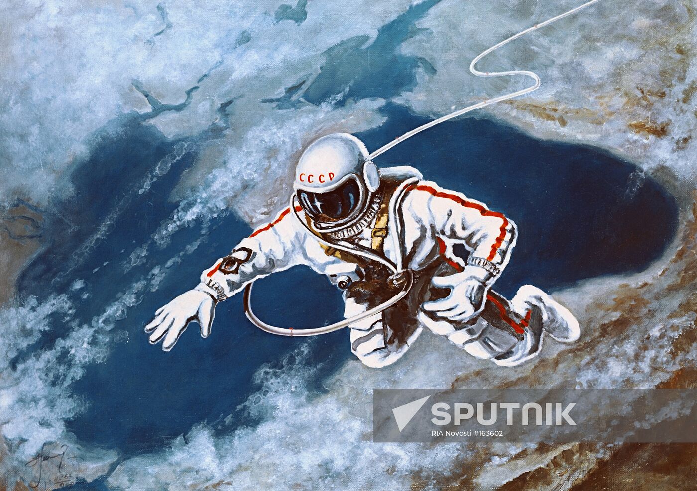 Painting by cosmonaut Alexei Leonov 