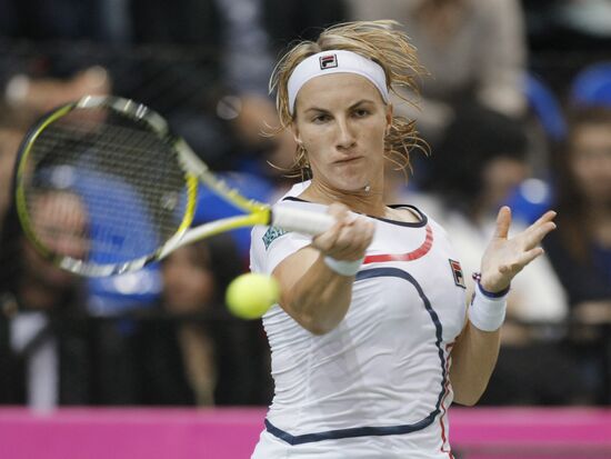 Fed Cup final between Russia and Italy