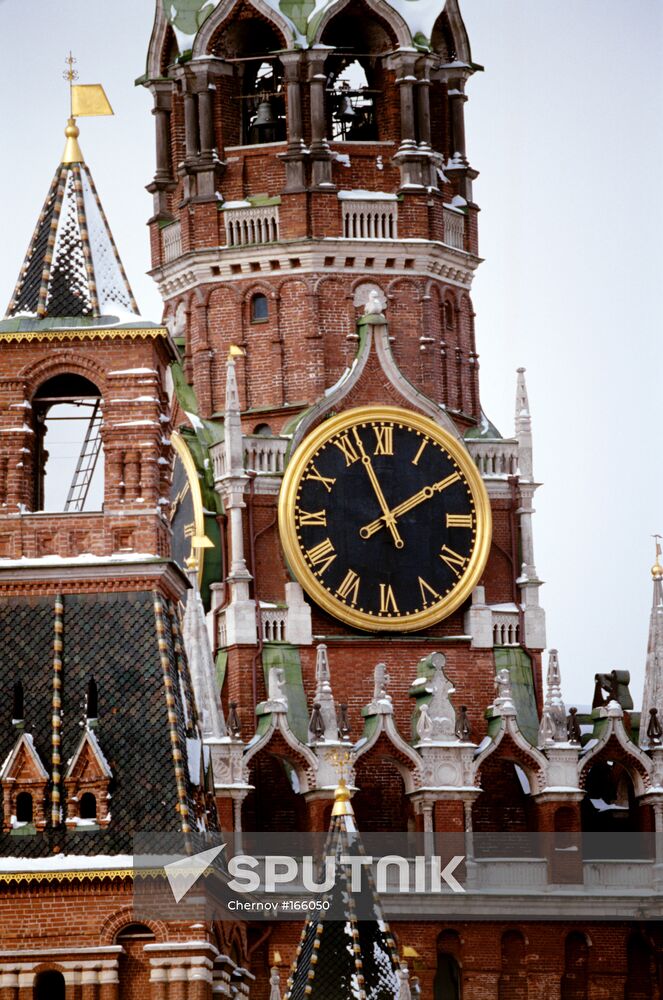 MOSCOW KREMLIN SPASSKY TOWER CLOCK