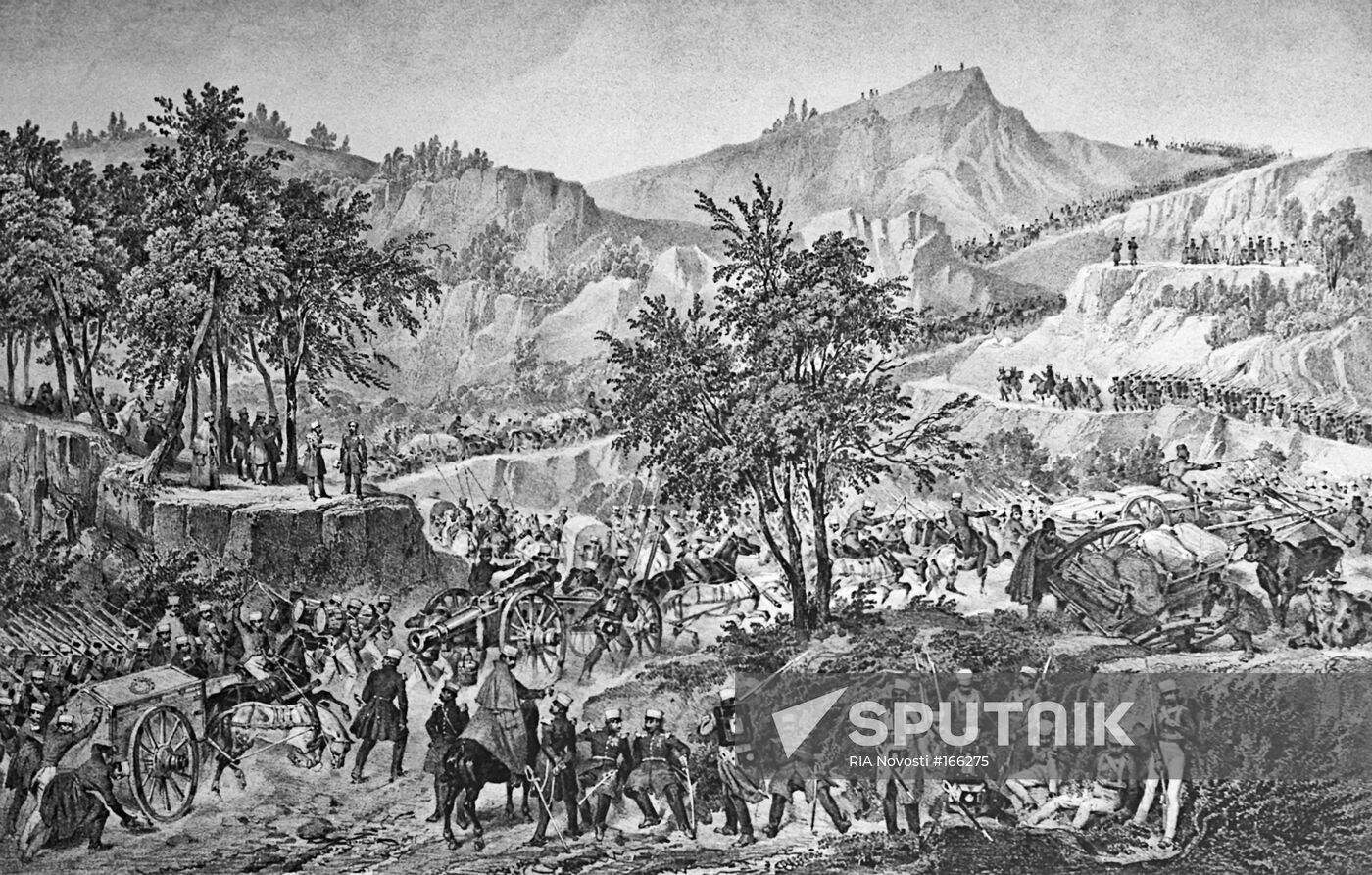 RUSSIAN-TURKISH WAR LITHOGRAPH