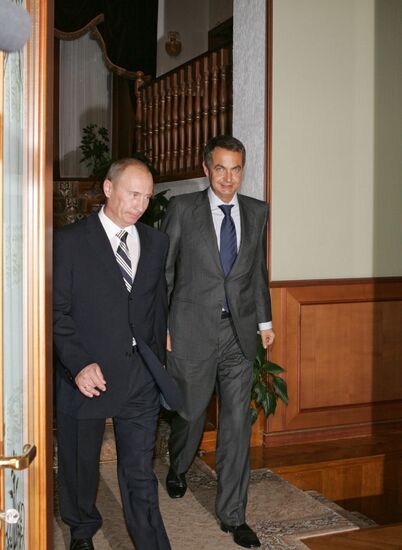 VLADIMIR PUTIN JOSE LUIS RODRIGUEZ ZAPATERO